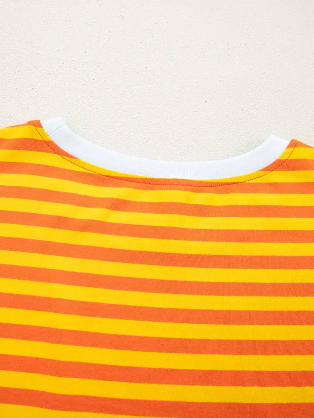 Striped Round Neck Casual T-Shirt, image 2