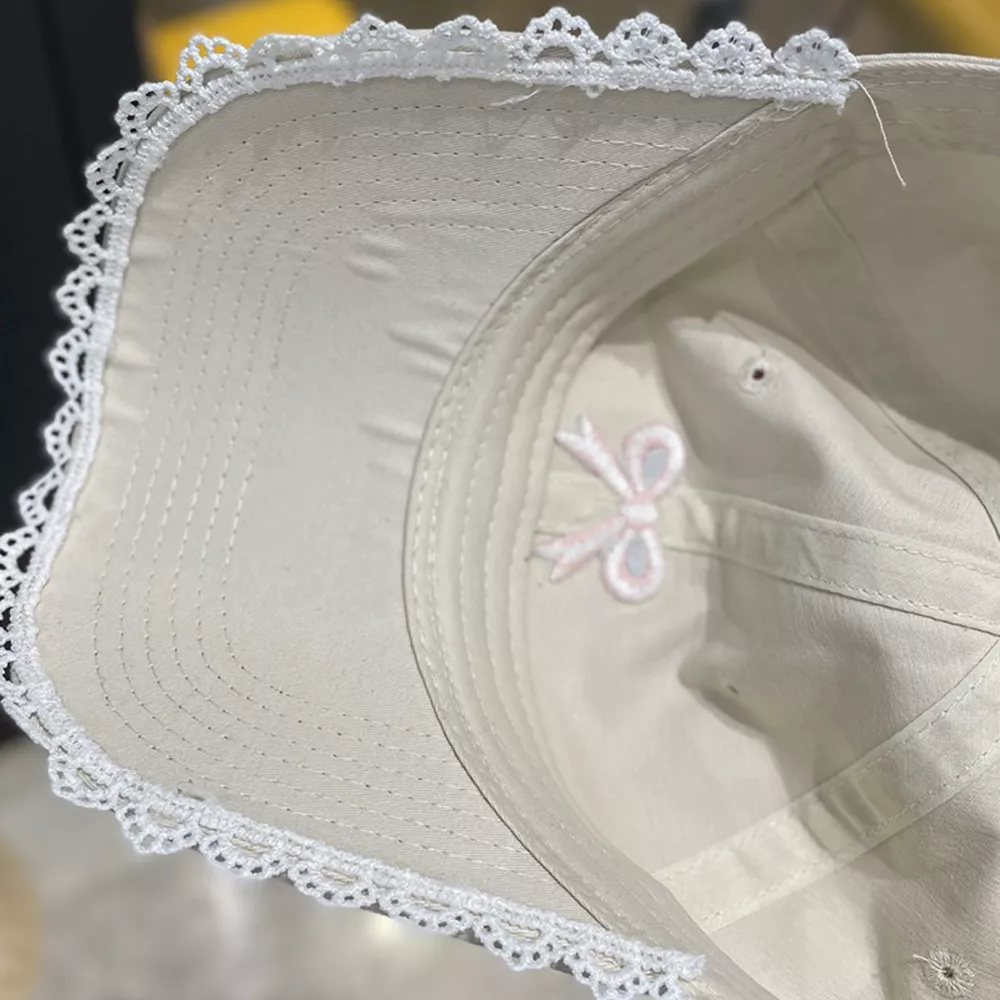 Lace Detail Bow Baseball Cap, image 6