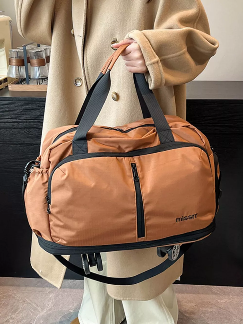 Rolling Nylon Travel Bag, image 7