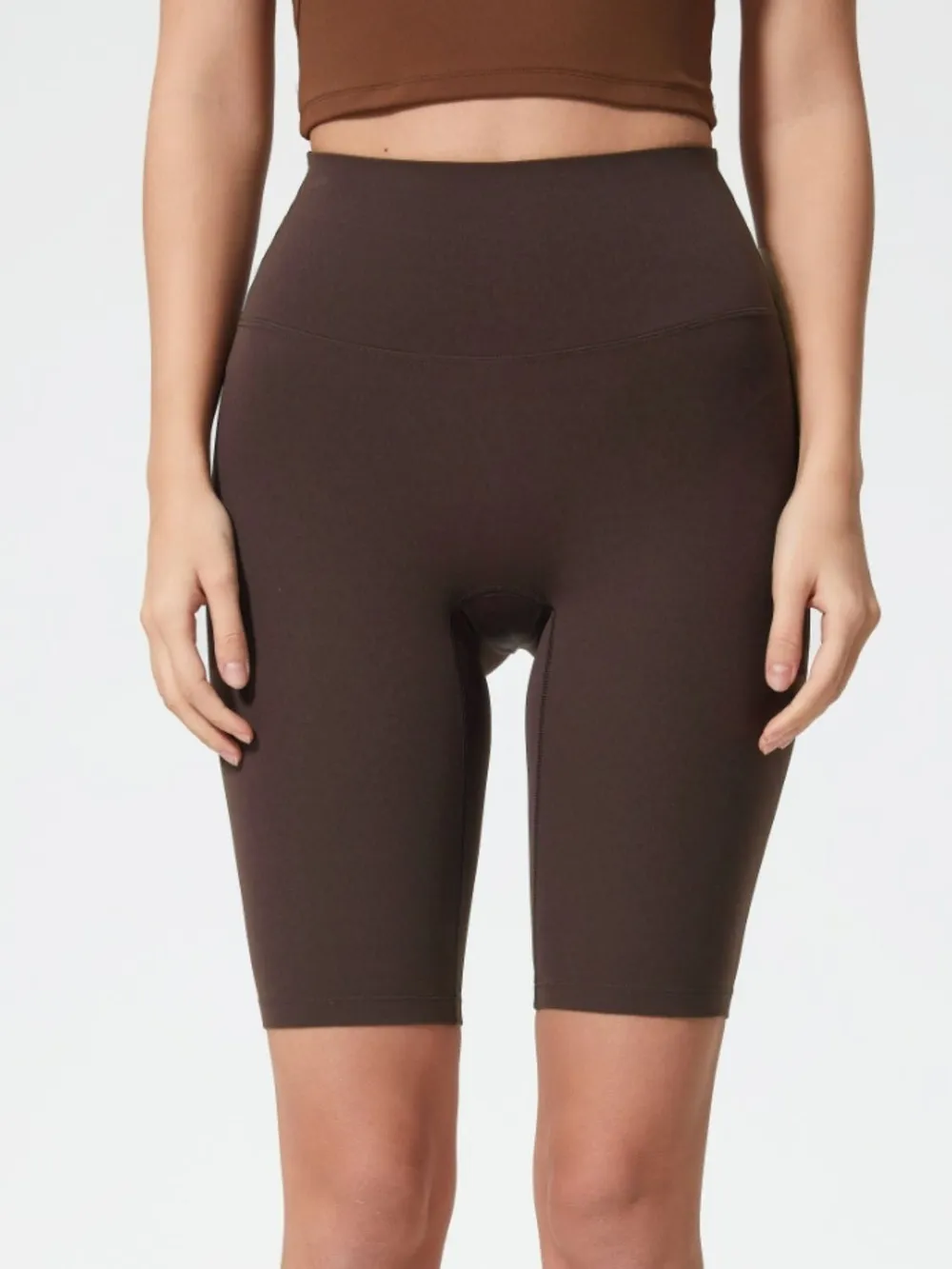 High Rise Wide Waistband Active Shorts, image 3