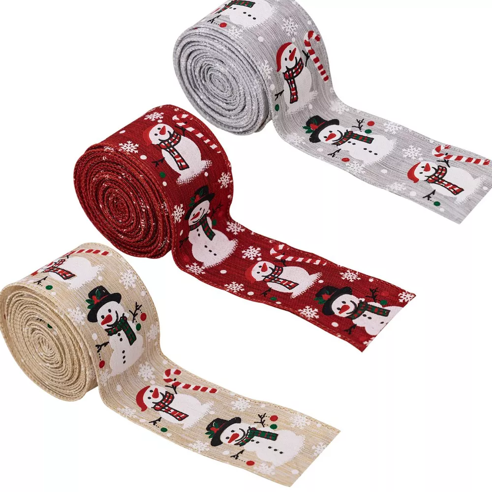 Christmas Snowman Decorative Ribbon, image 4