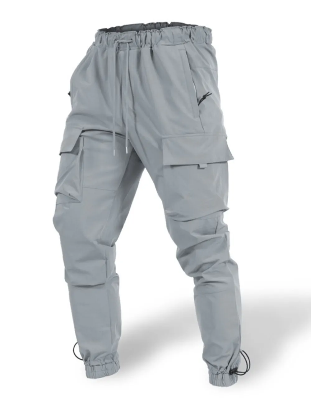 Men's Plus Size Drawstring Pants with Cargo Pockets, image 5