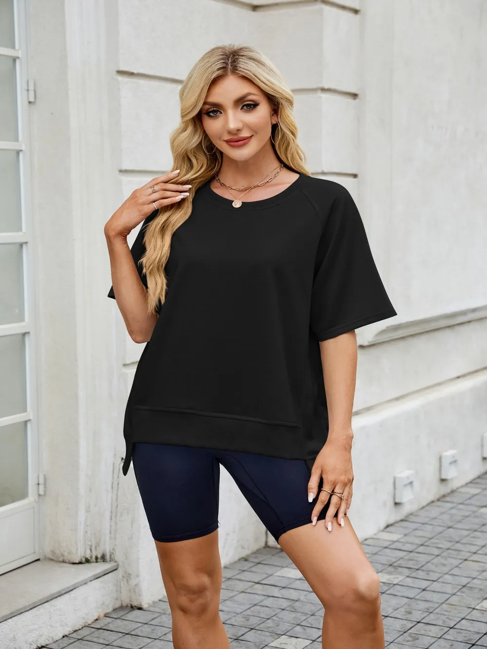 Round Neck Short Sleeve T-Shirt, image 19