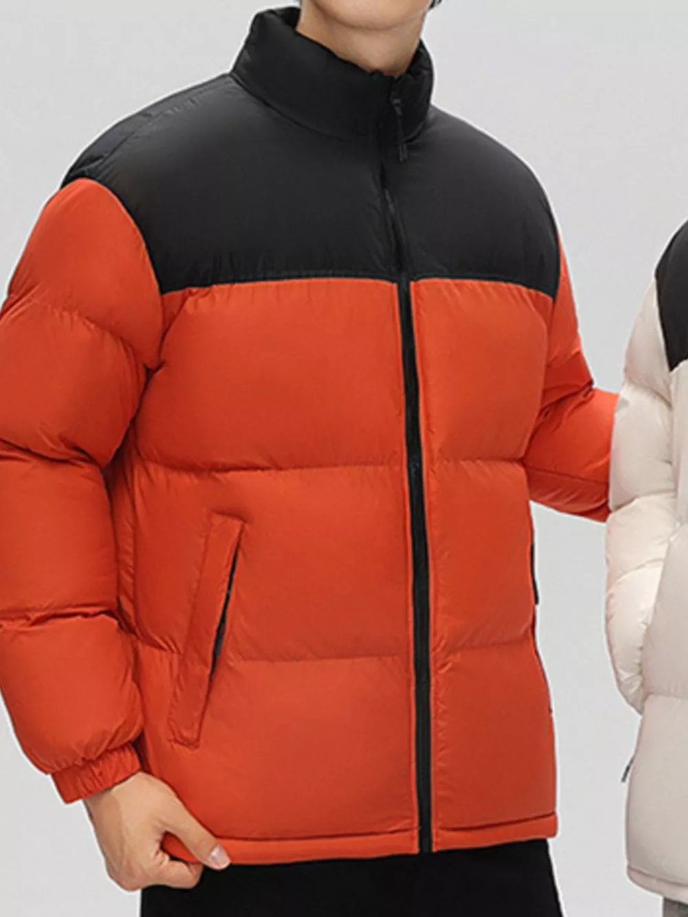 Men's Full Size Padded Zip Up Puffer Jacket Plus Size, image 2
