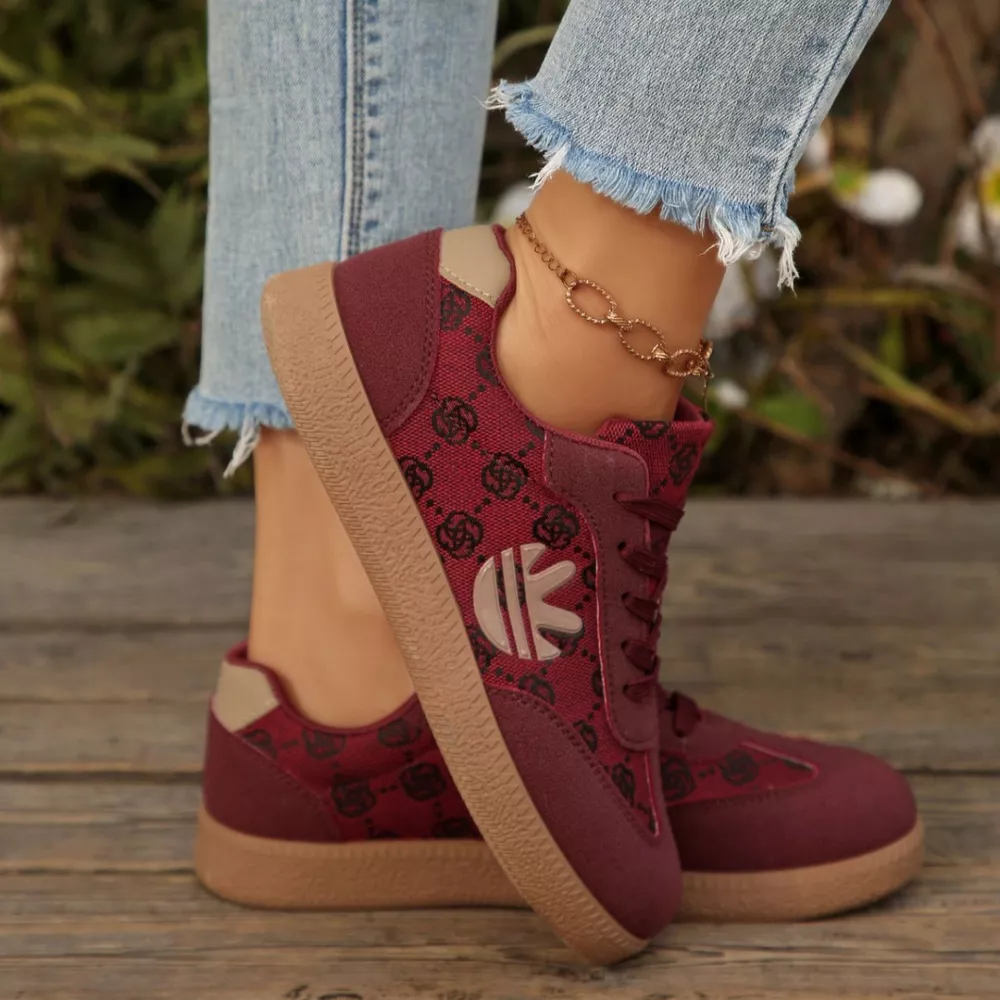 Round Toe Lace Up Sneakers, image 7