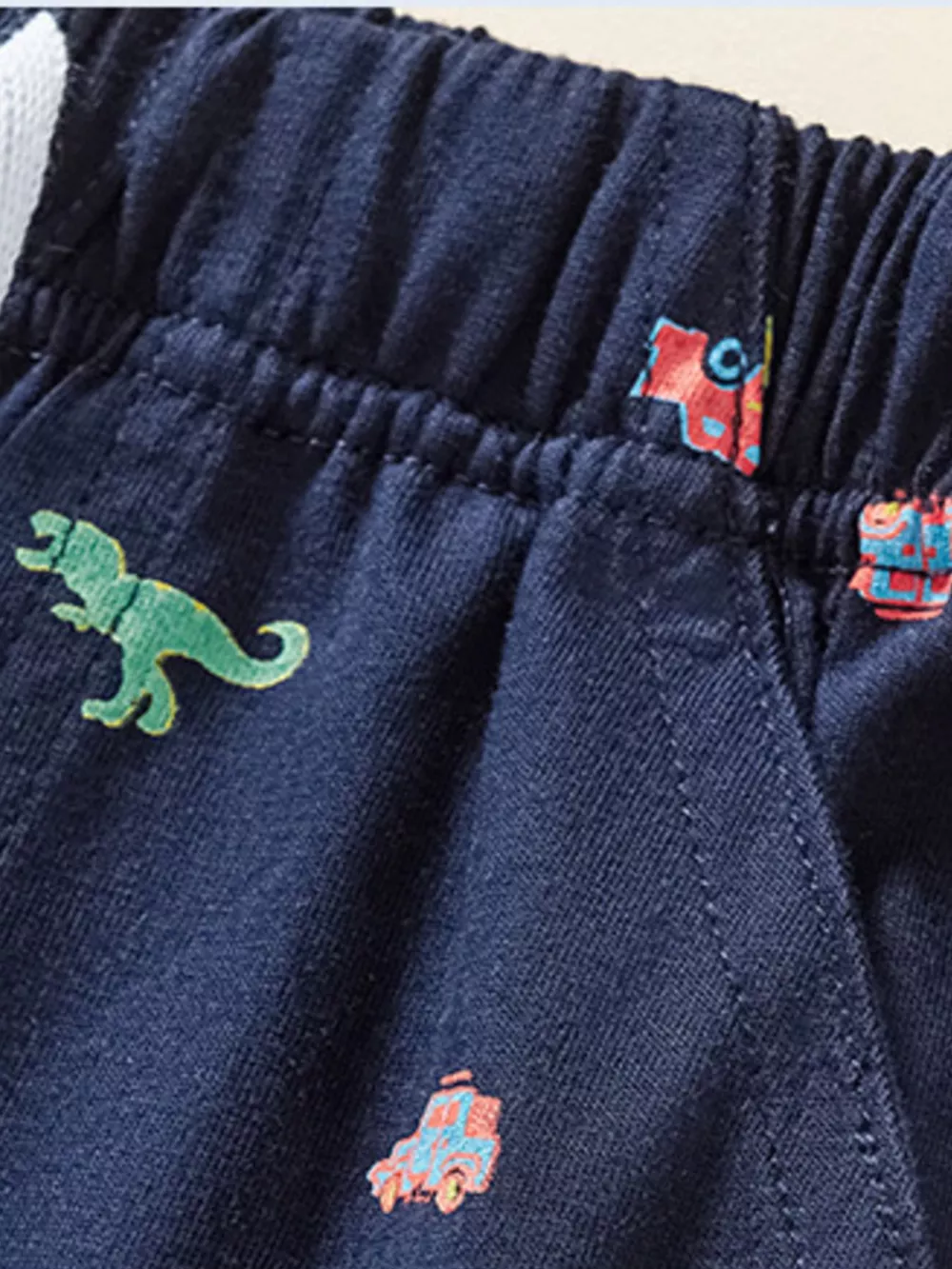 Children's Striped Polo Shirt & Printed Shorts Set, image 5