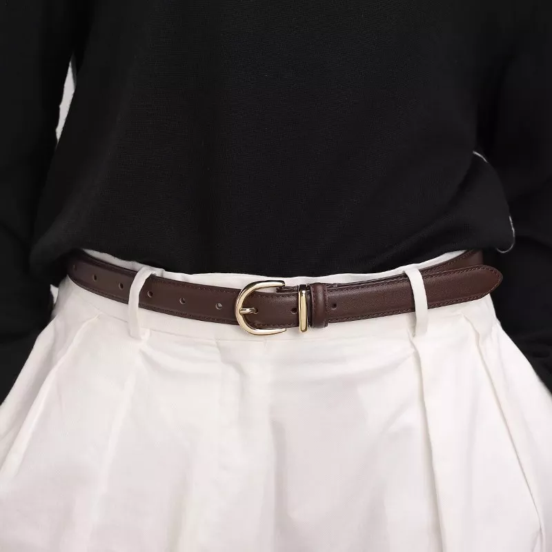 Elegant Leather Buckle Belt, image 2