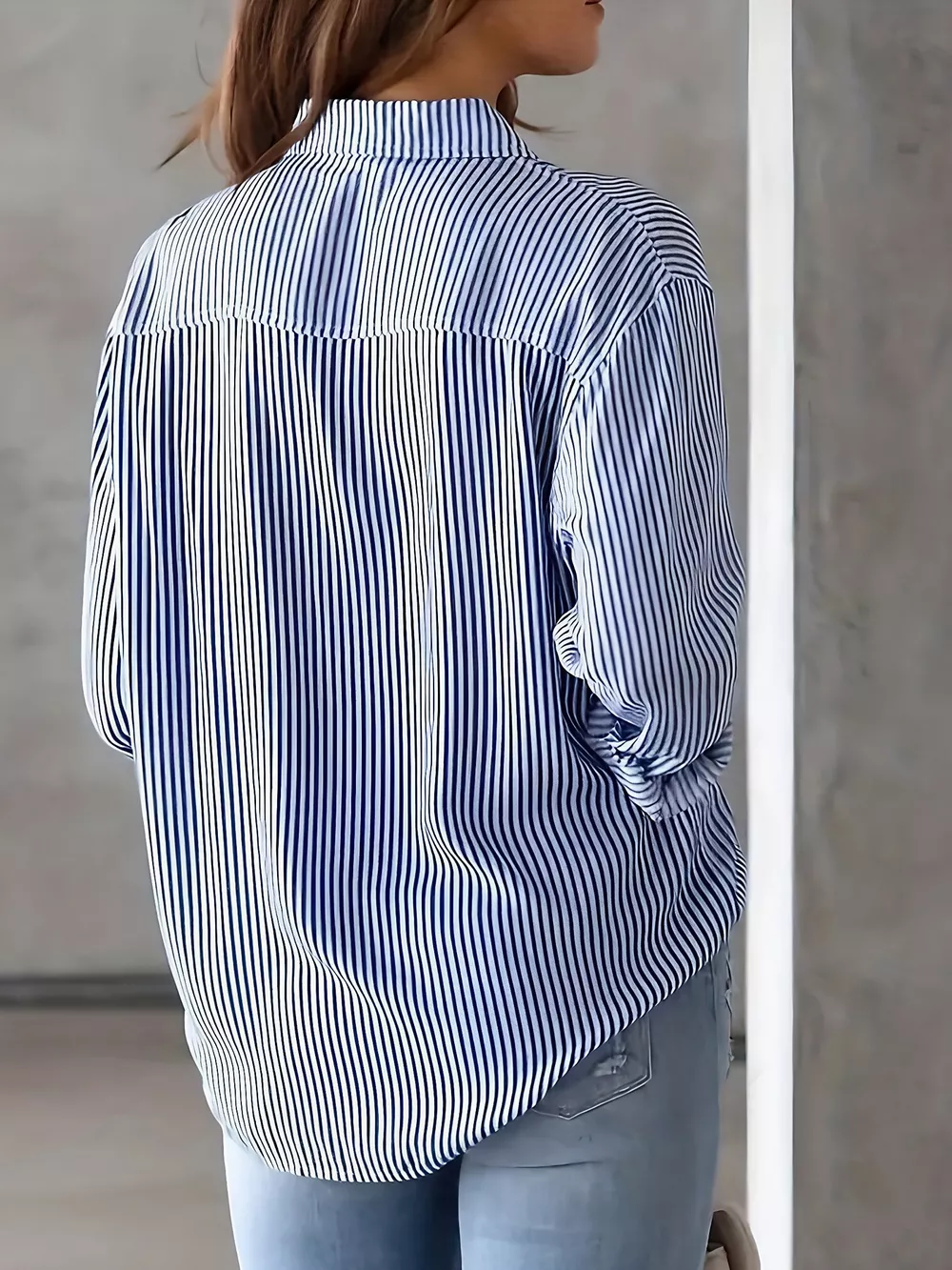 Classic Striped Button-Down Shirt, image 5
