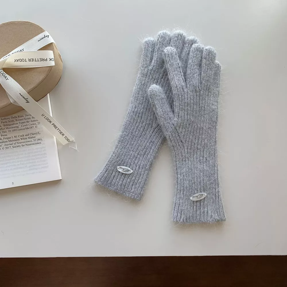 Ribbed Knit Touchscreen Gloves, image 11