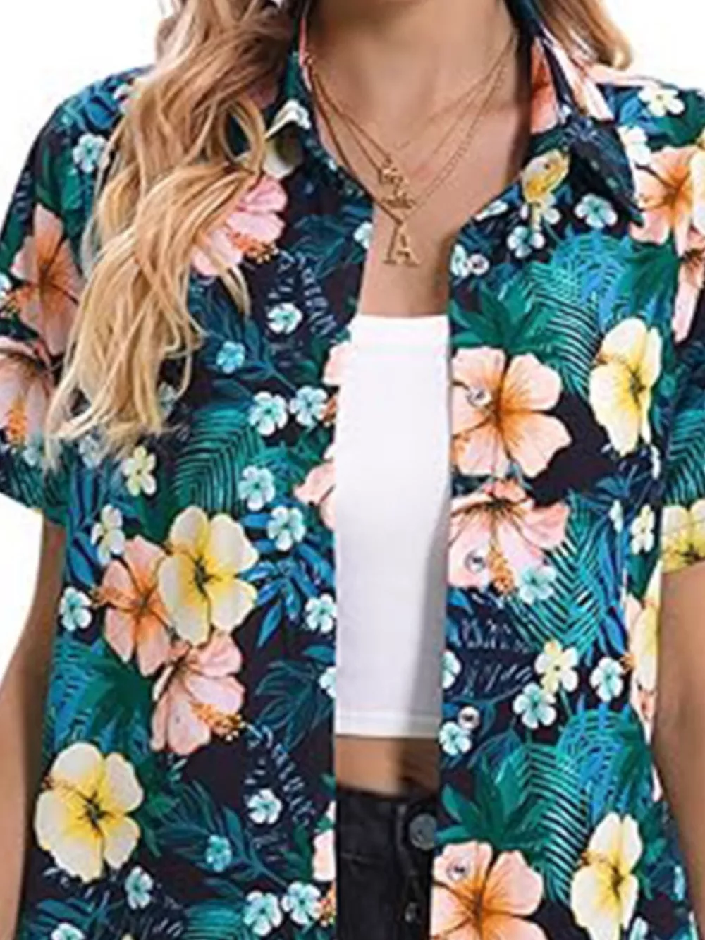 Plant Print Short Sleeve Shirt, image 9