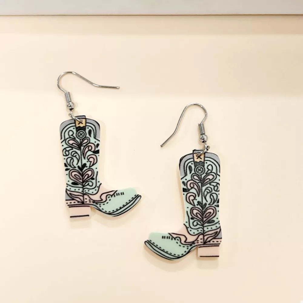 Western Boot Dangle Earrings, image 3