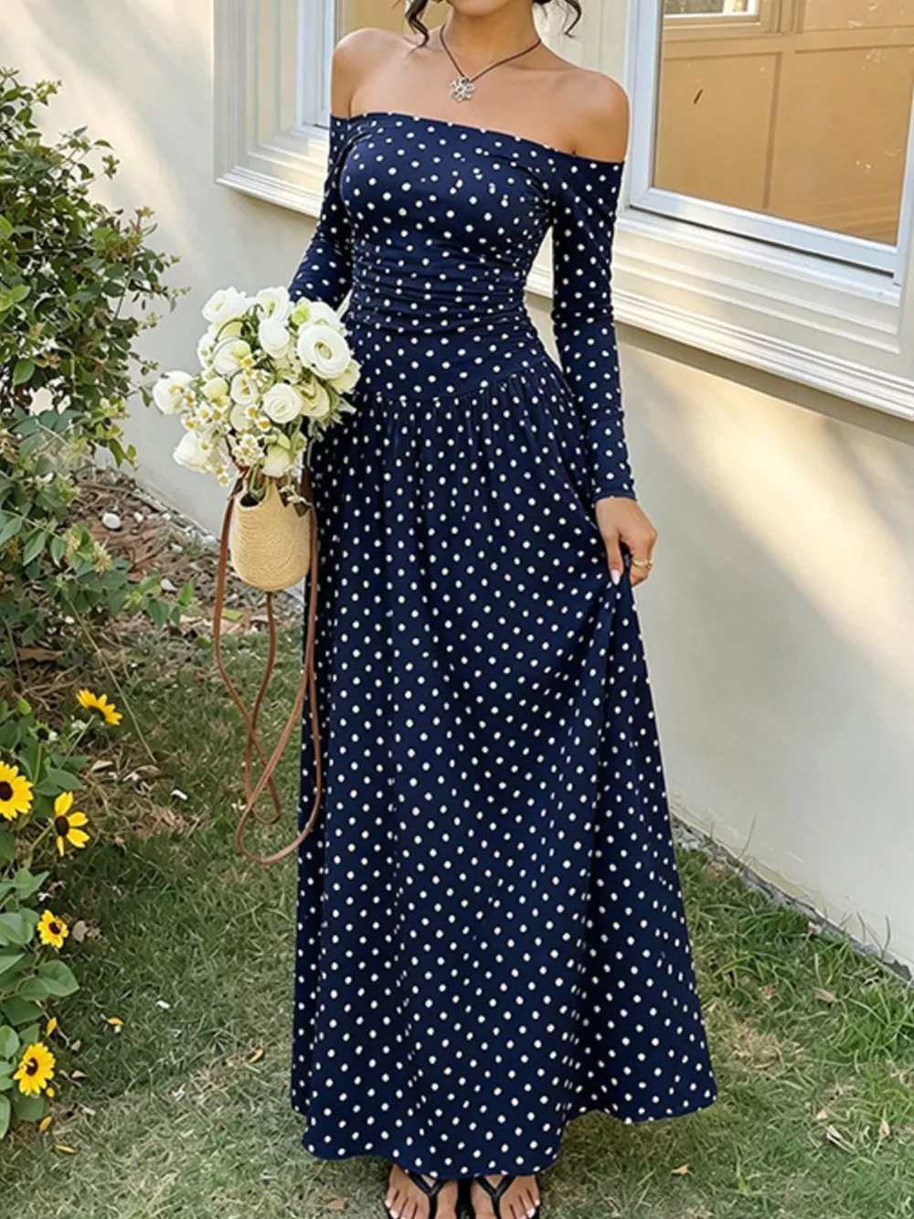 Off-the-Shoulder Maxi Dress, image 25