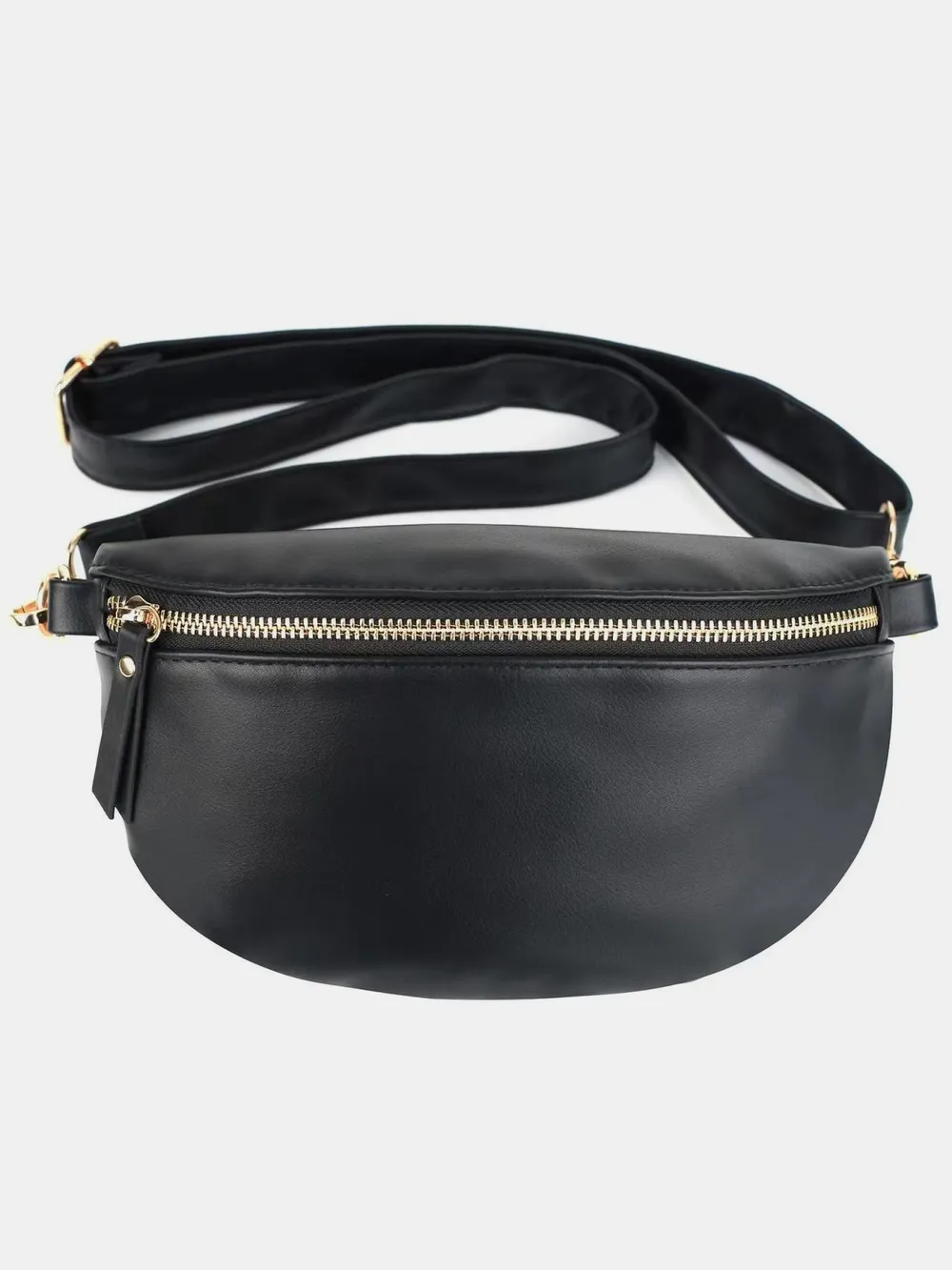 PU Leather Adjustable Strap Crossbody Bag, image 2