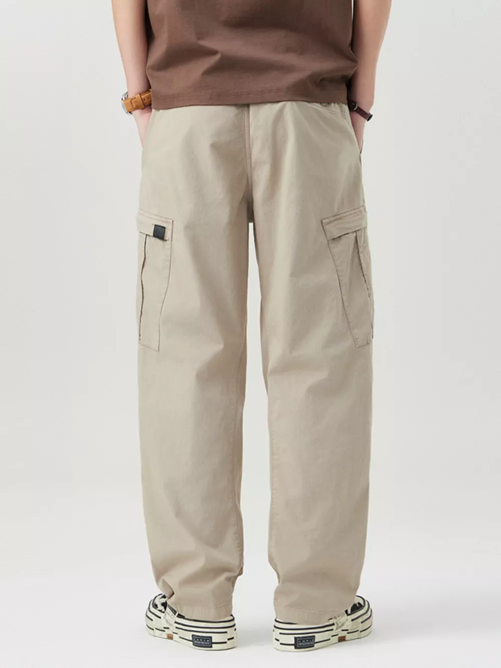 Men's Full Size Wide Leg Cargo Pants Plus Size, image 3
