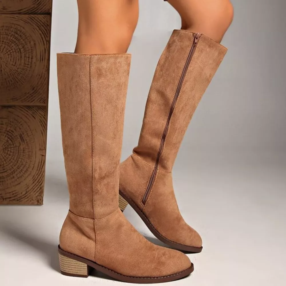 Knee-High Block Heel Boots, image 2