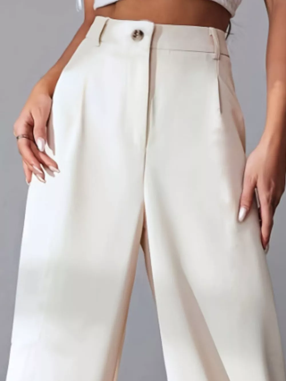 Wide Leg Pleated Pants, image 3