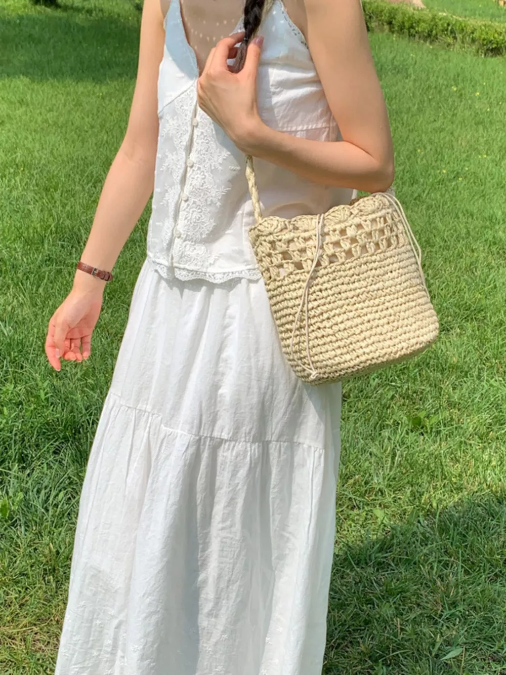 Straw Woven Shoulder Bag, image 8