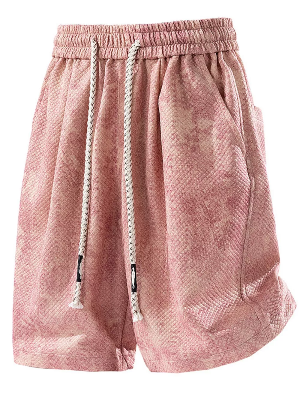 Men's Plus Size Snake Print Drawstring Shorts, image 5