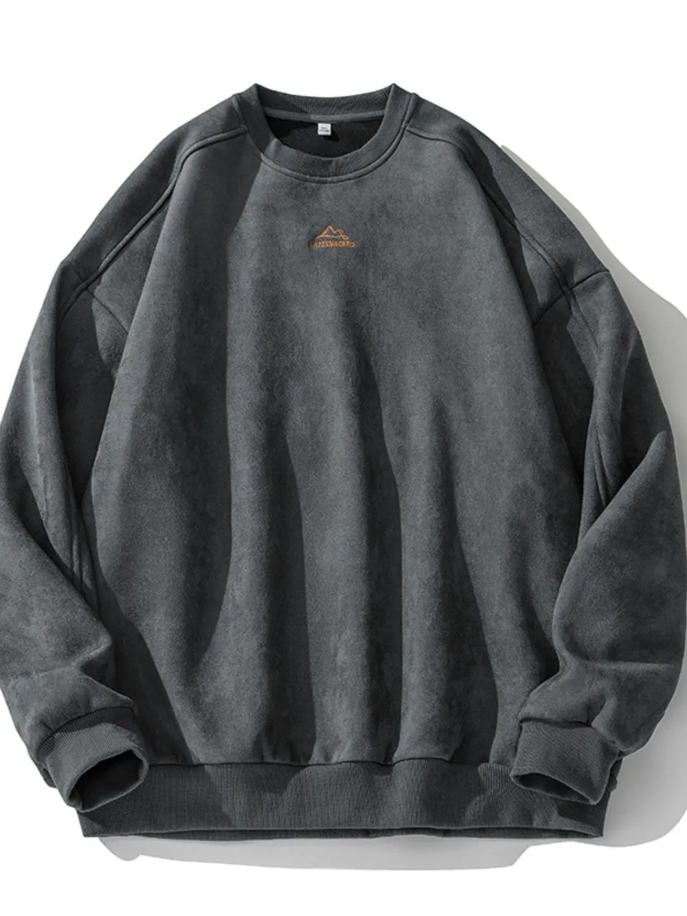 Men's Full Size Round Neck Long Sleeve Sweatshirt Plus Size, image 9