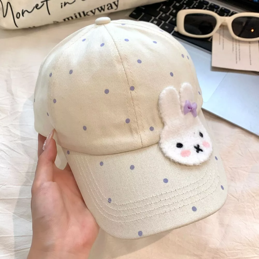 Bunny Polka Dot Baseball Cap, image 6