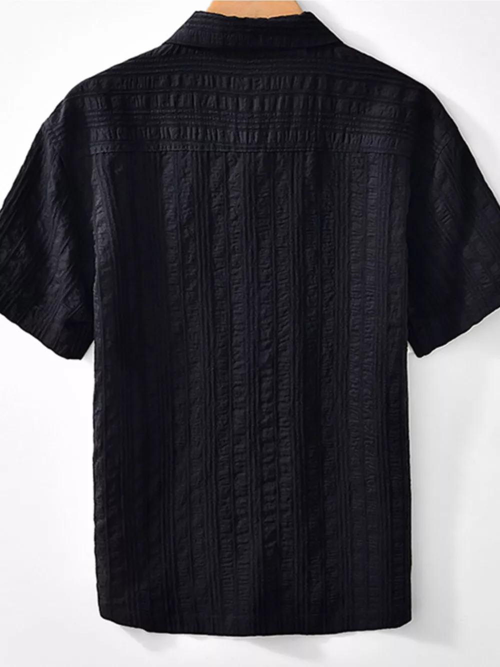 Men's Plus Size Button Up Short Sleeve Shirt, image 3