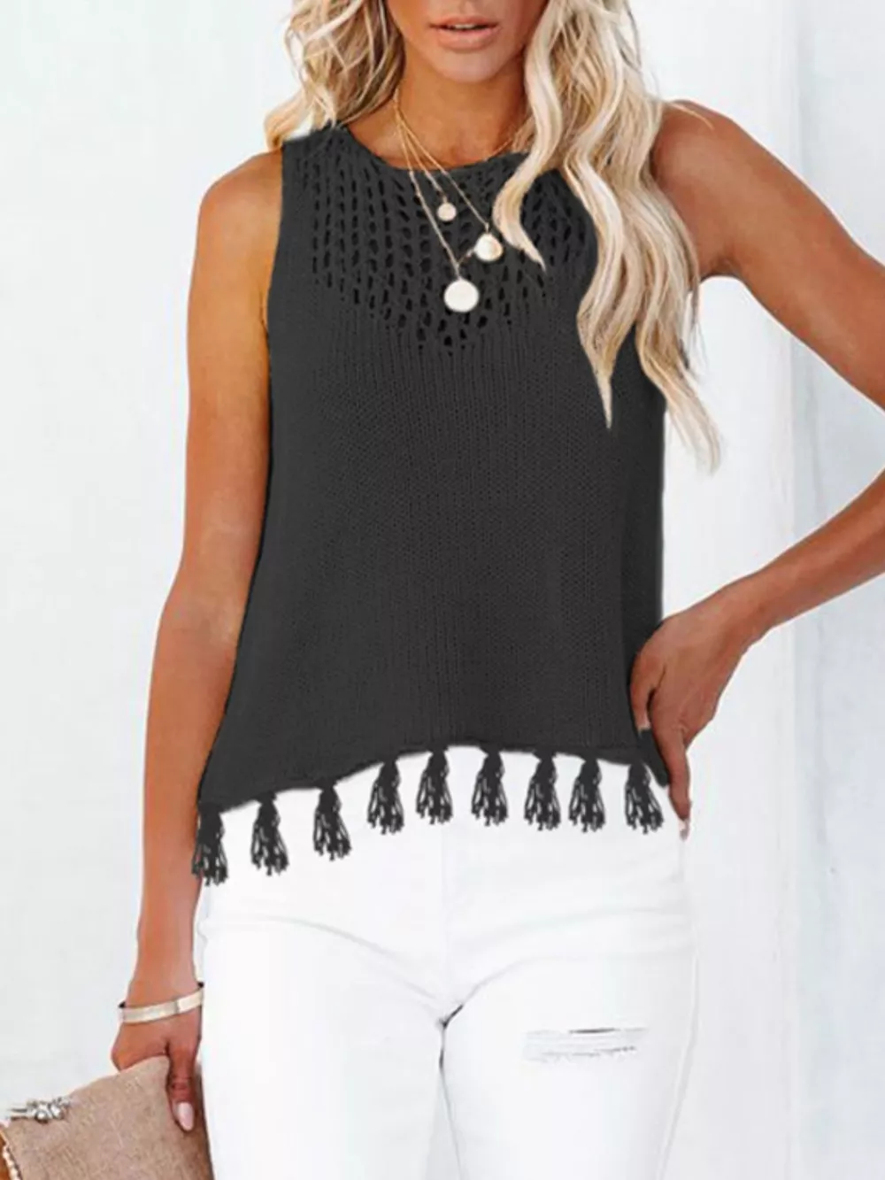 Tassel Knit Tank, image 7