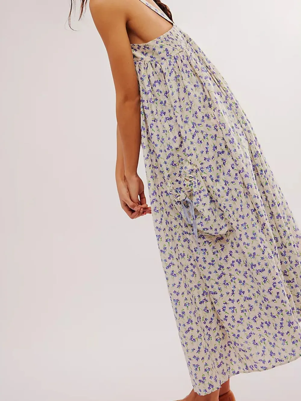 Floral Print Square Neck Summer Dress, image 2
