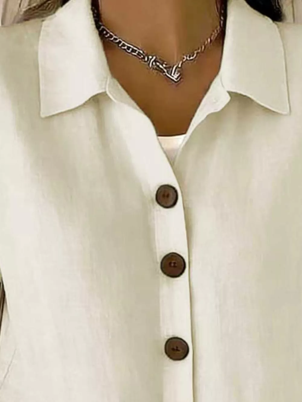 Full Size Button-Down Short Sleeve Shirt Plus Size, image 18