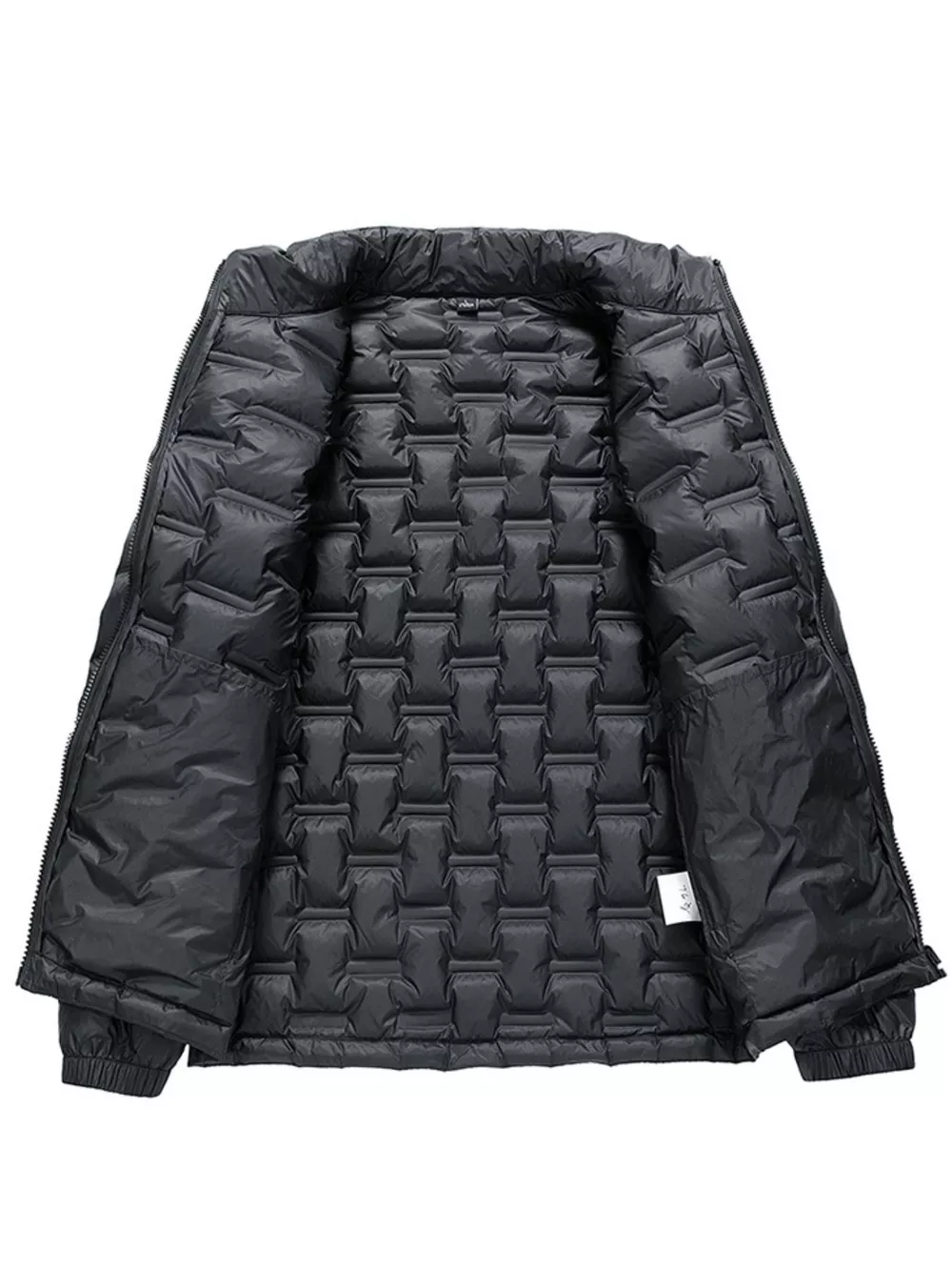 Men's Full Size Padded Quilted Winter Puffer Jacket Plus Size, image 3