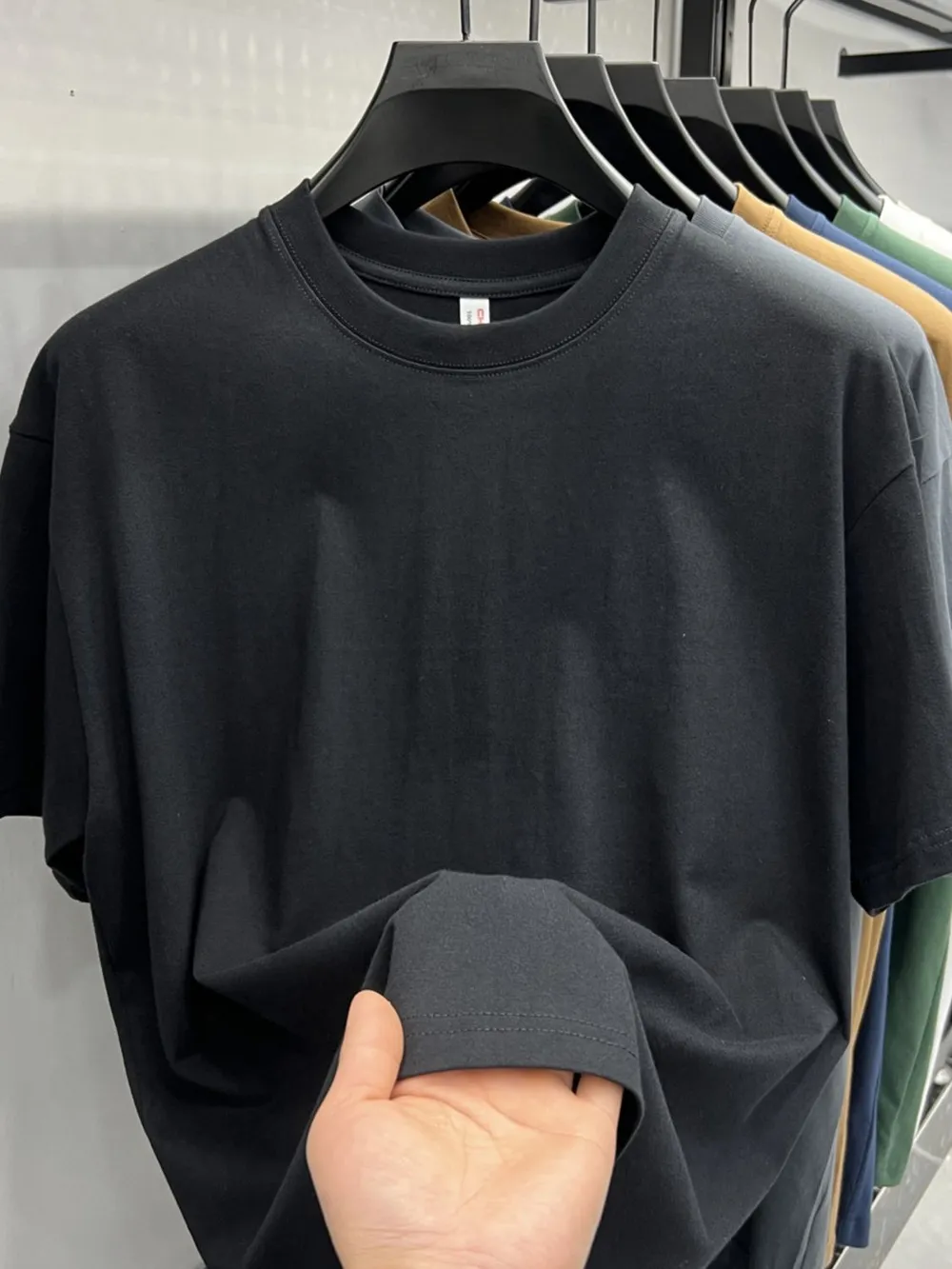 Men's Plus Size Round Neck Short Sleeve T-Shirt, image 3