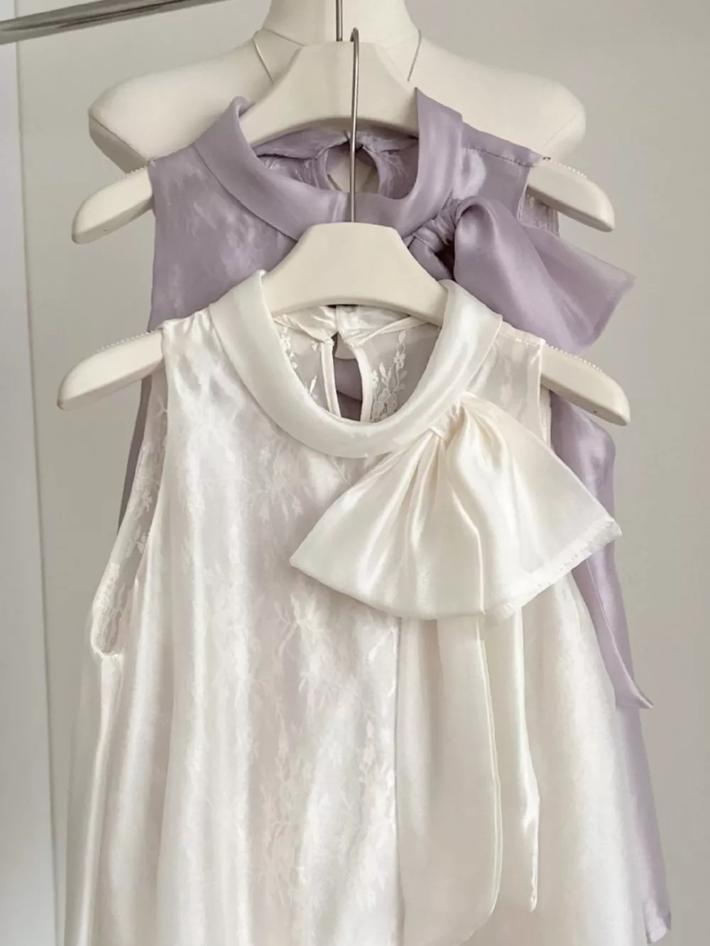 Bow Chiffon Sleeveless Top, image 5