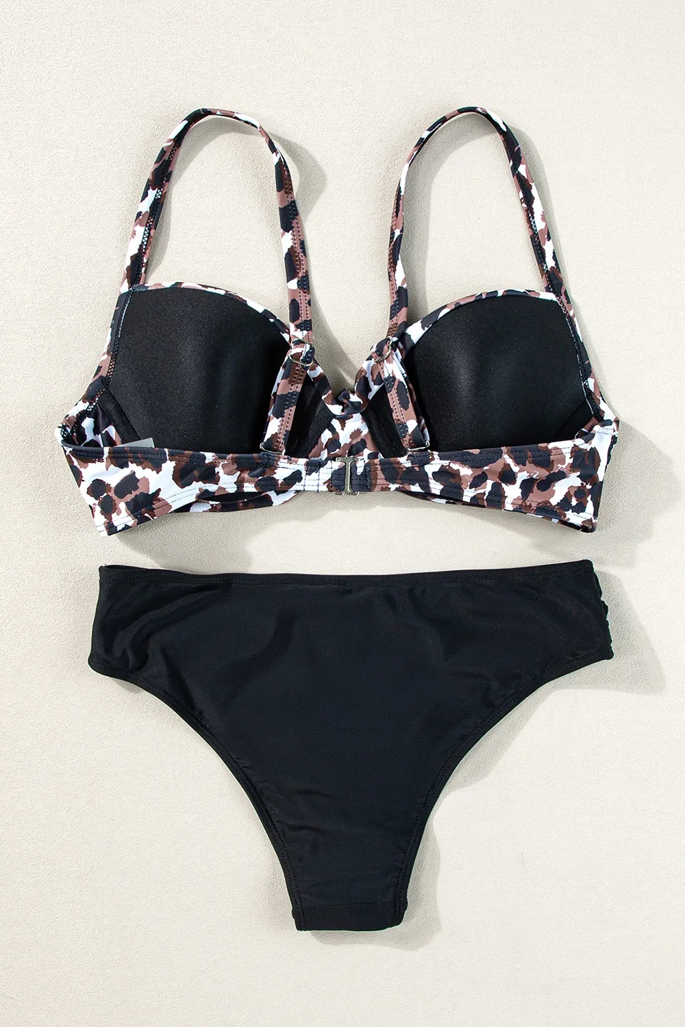 Leopard Sweetheart Neck Bikini Set, image 2
