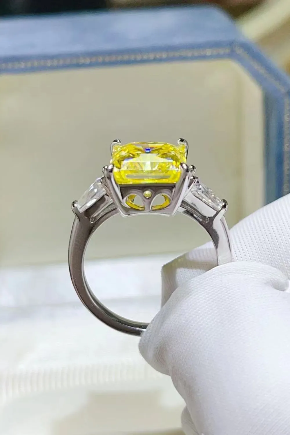 5 Carat Moissanite 925 Sterling Silver Ring, image 3