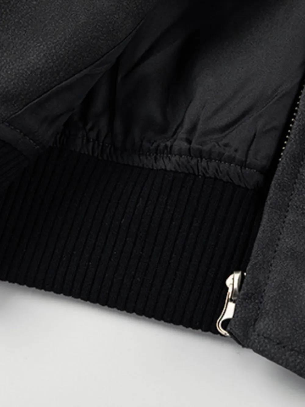 Men's Zip Up Letter Graphic Bomber Jacket, image 6