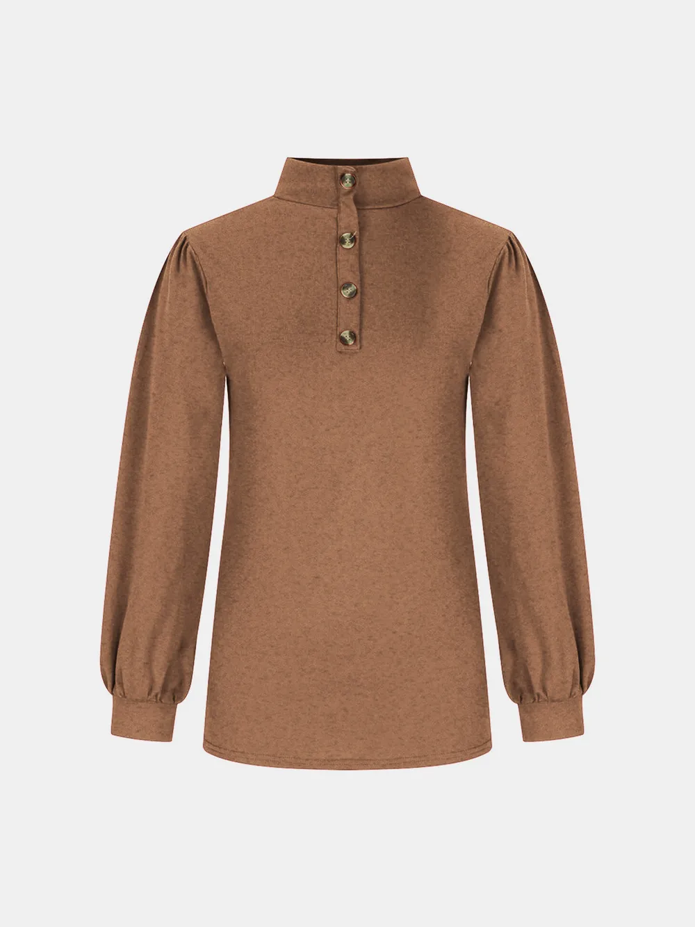 Full Size Mock Neck Long Sleeve T-Shirt, image 19