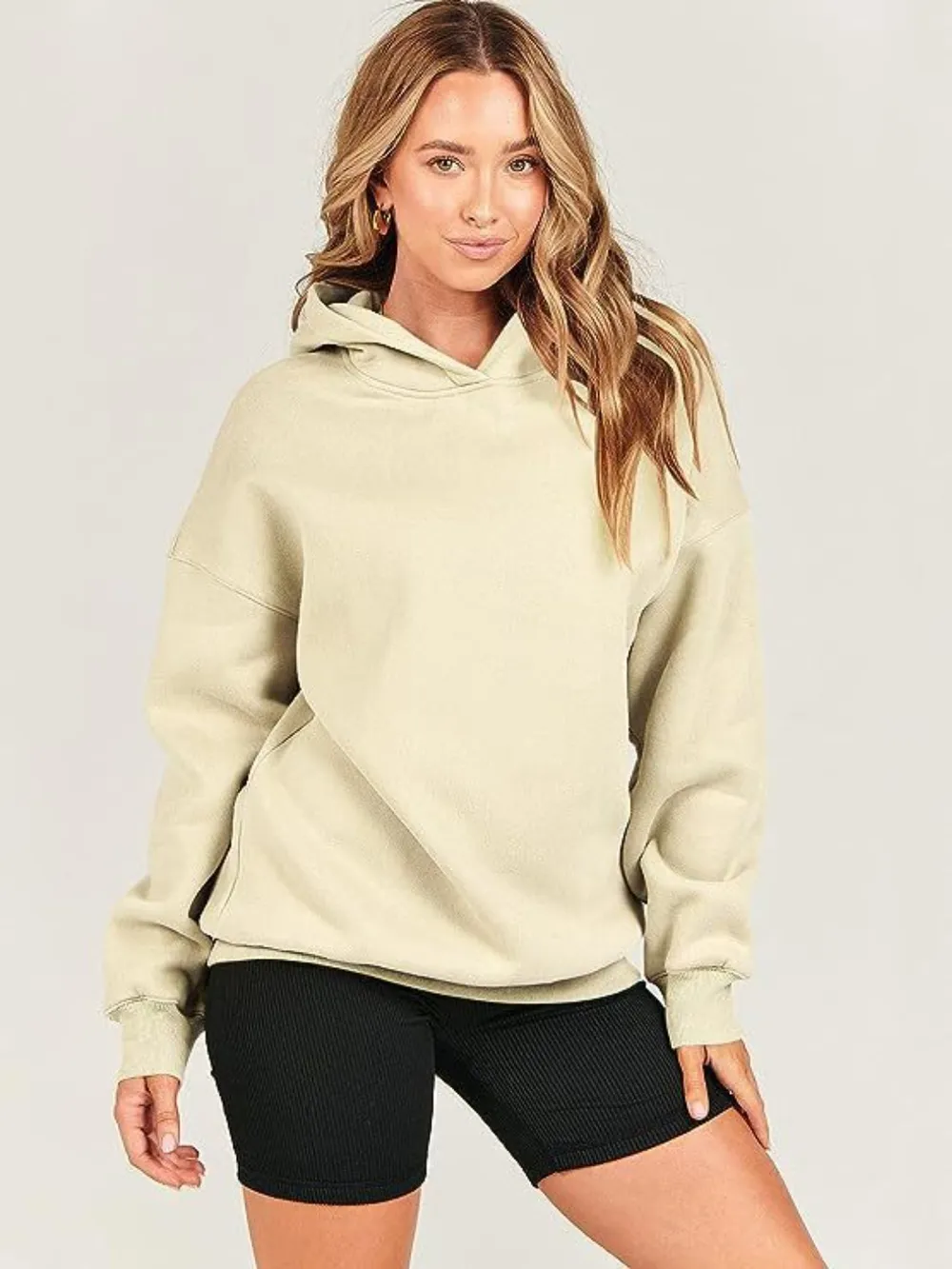 Dropped Shoulder Long Sleeve Hoodie, image 16