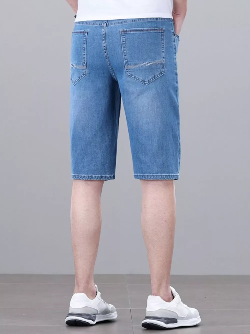 Men's Loose Fit Denim Shorts, image 4