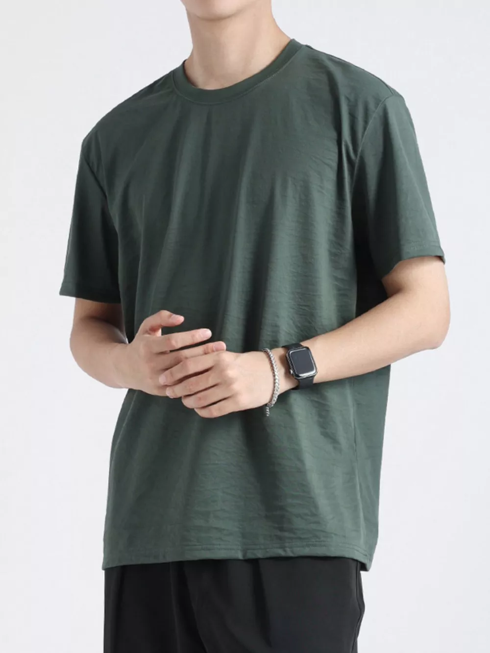 Men's Plus Size Casual Short Sleeve T-Shirt, image 7