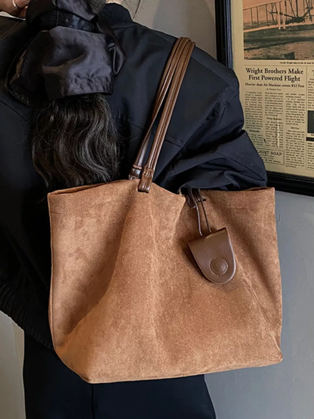 Classic Suede Tote Bag, image 14
