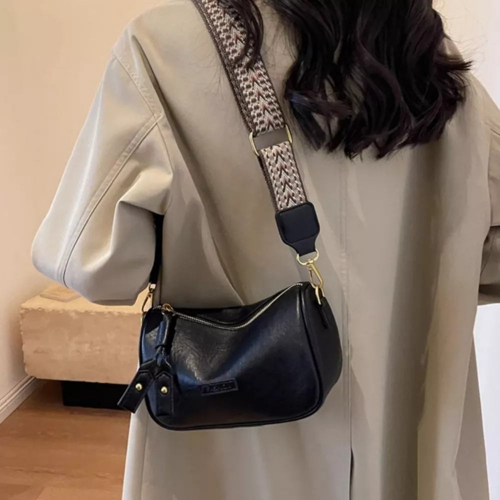 Wide Strap Crossbody Bag, image 2