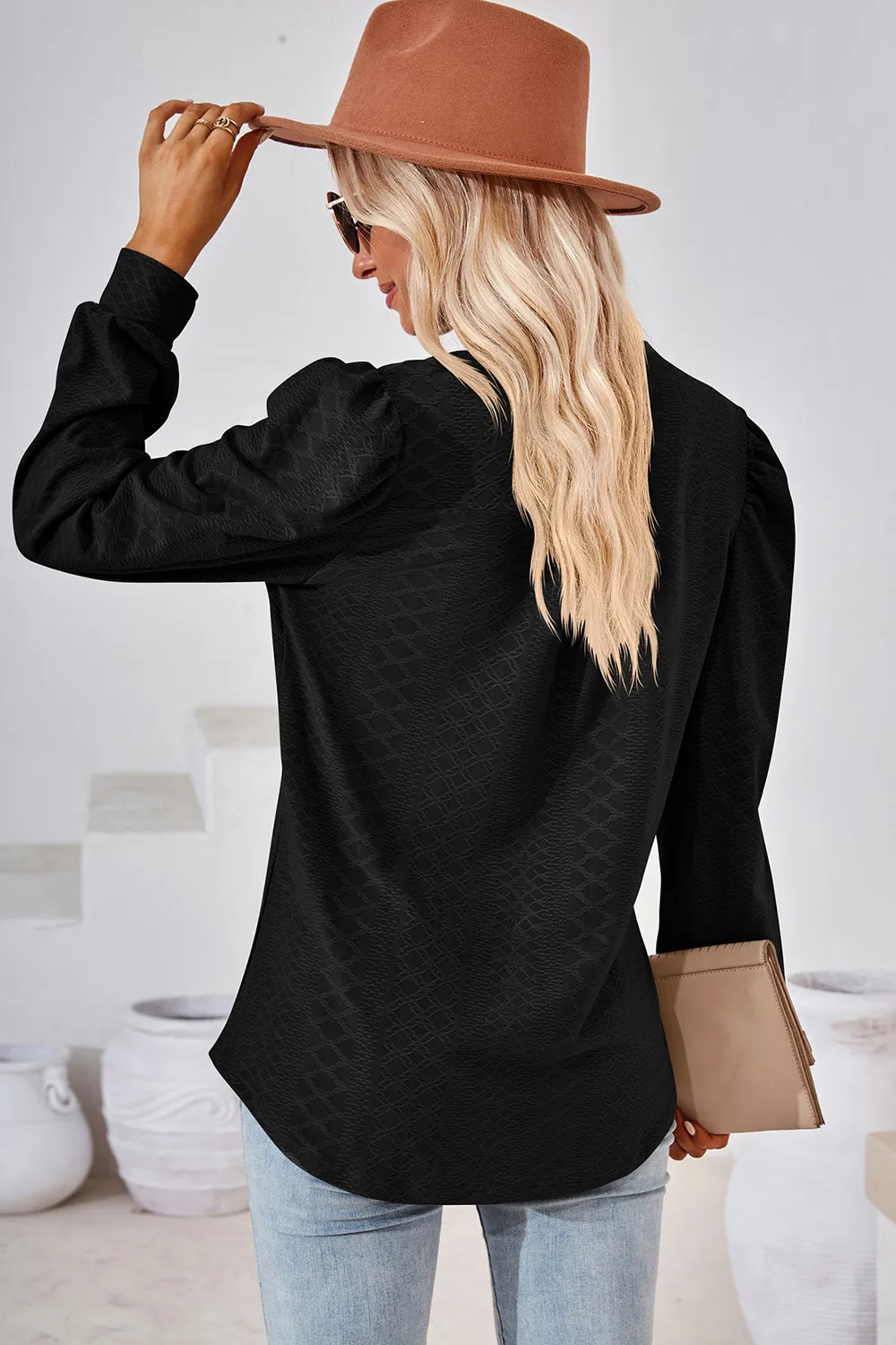 Notched Long Sleeve T-Shirt, image 12