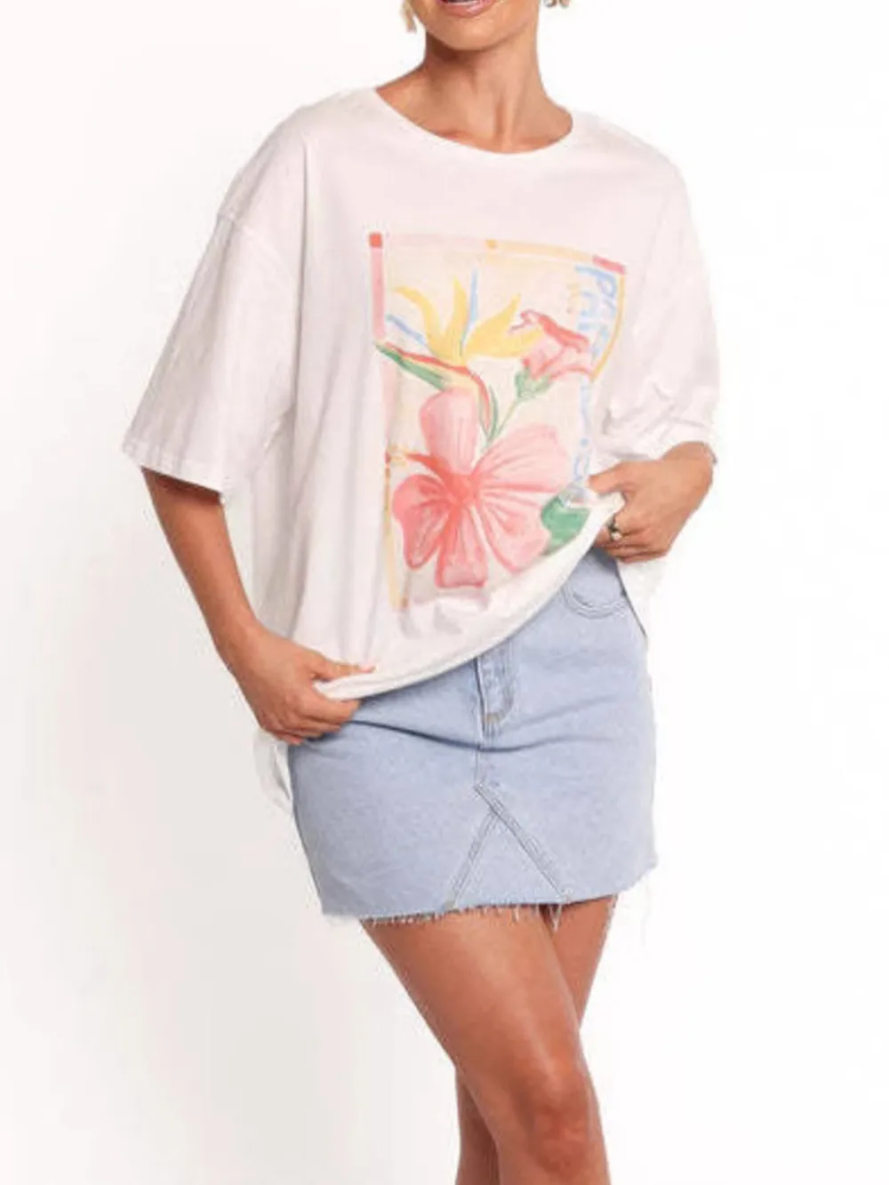 Graphic Round Neck Short Sleeve T-Shirt, image 6
