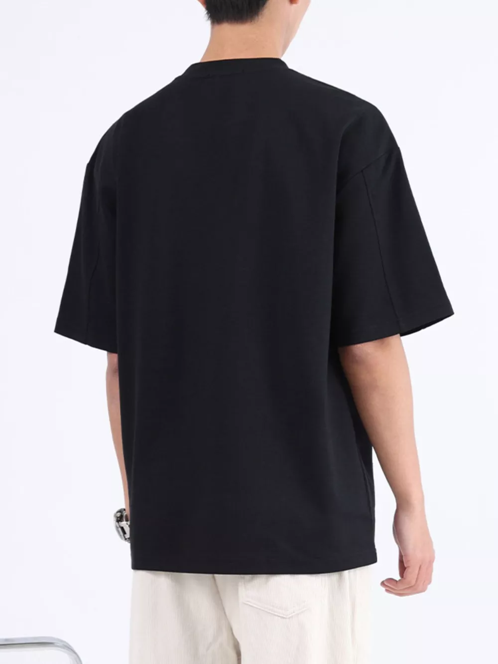 Men's Plus Size Half Sleeve Oversized T-Shirt, image 8