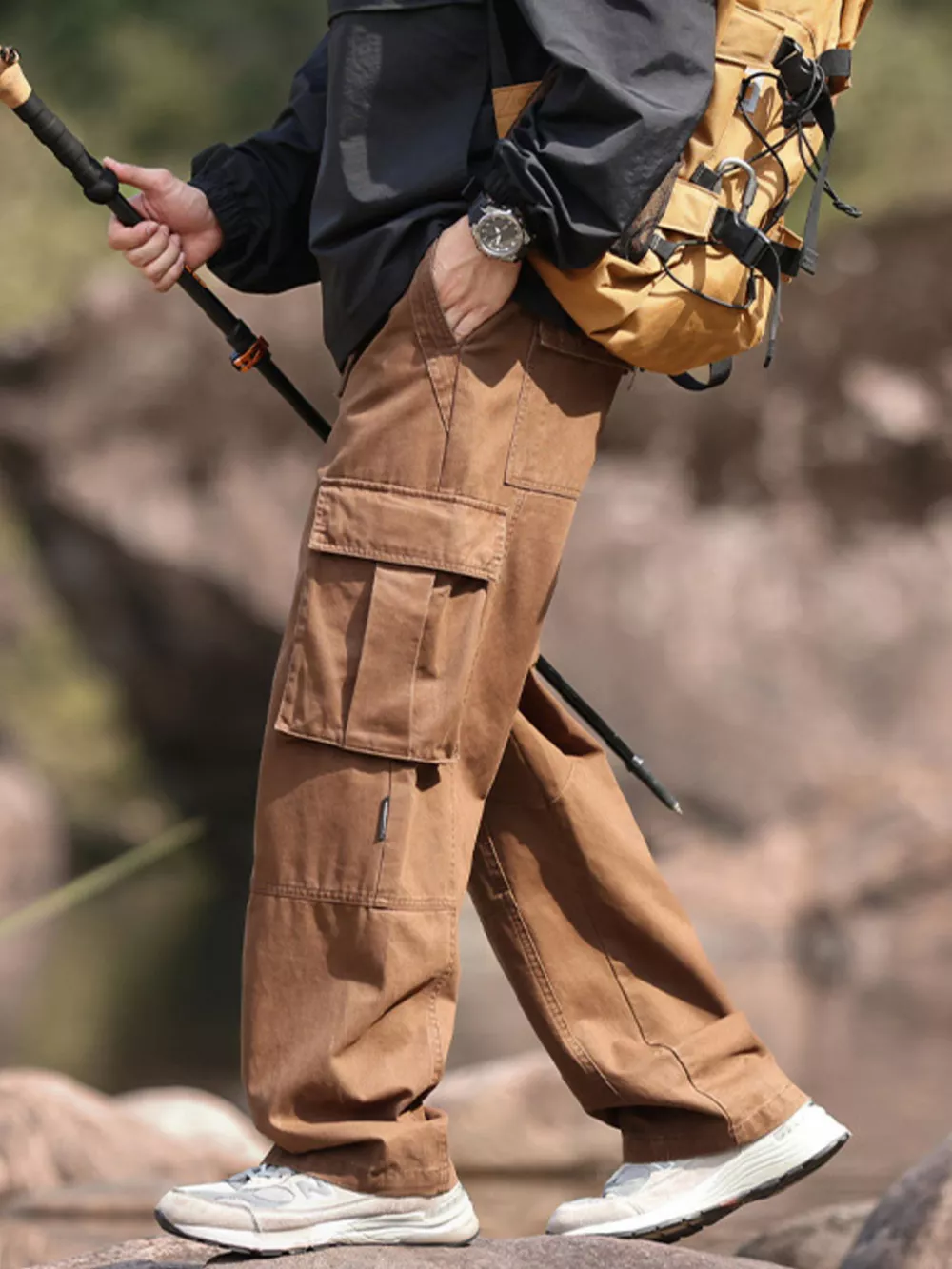 Men's Plus Size Relaxed Fit Cargo Pants, image 11