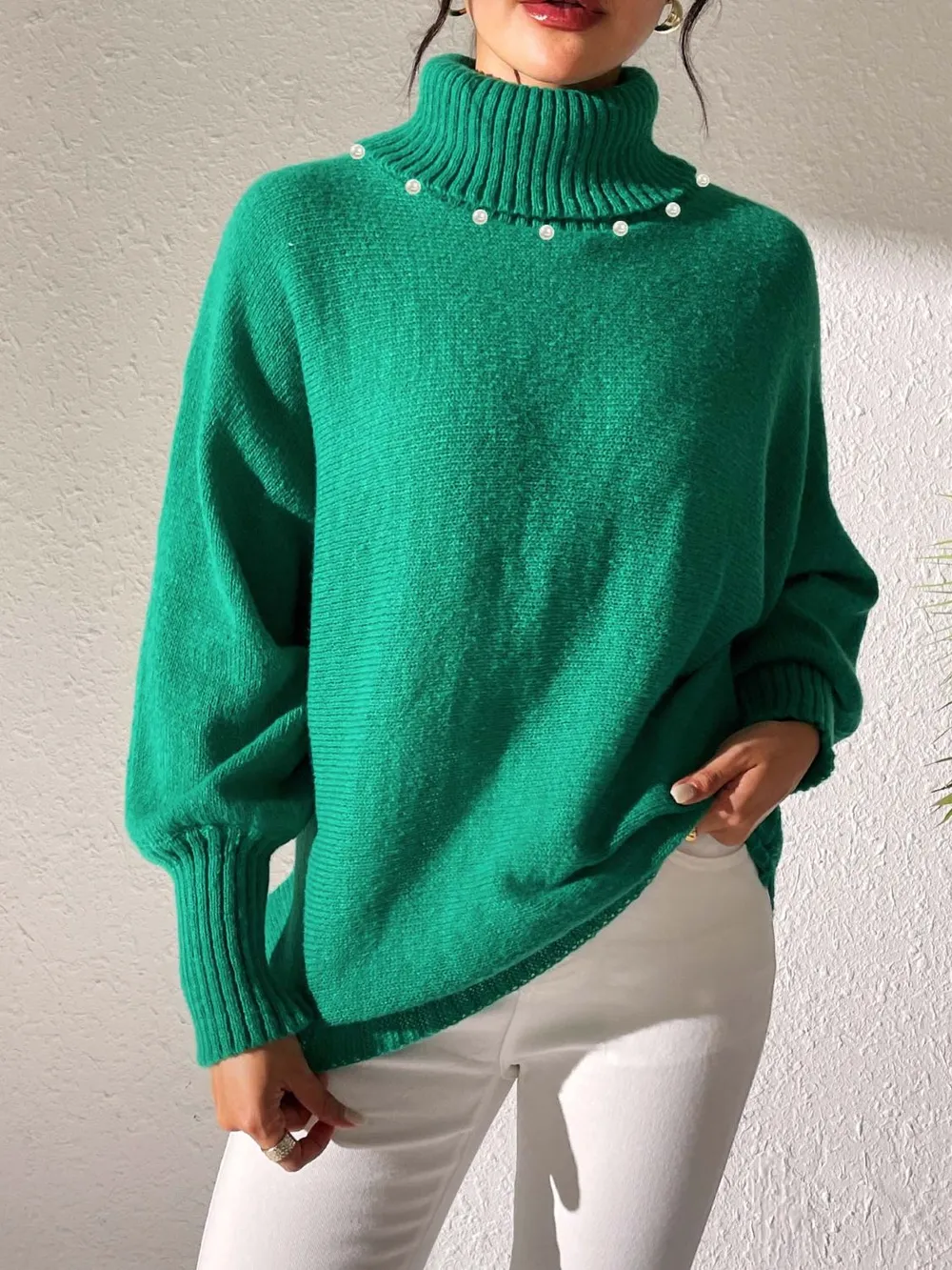 Turtleneck Long Sleeve Sweater, image 13