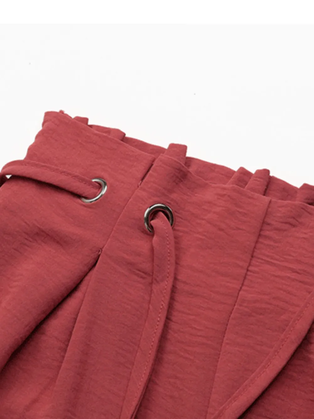 Tied Solid Color Shorts, image 2