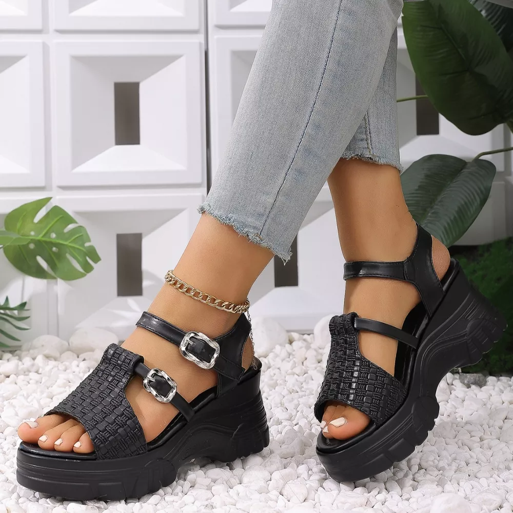 Open Toe Wedge Sandals, image 11