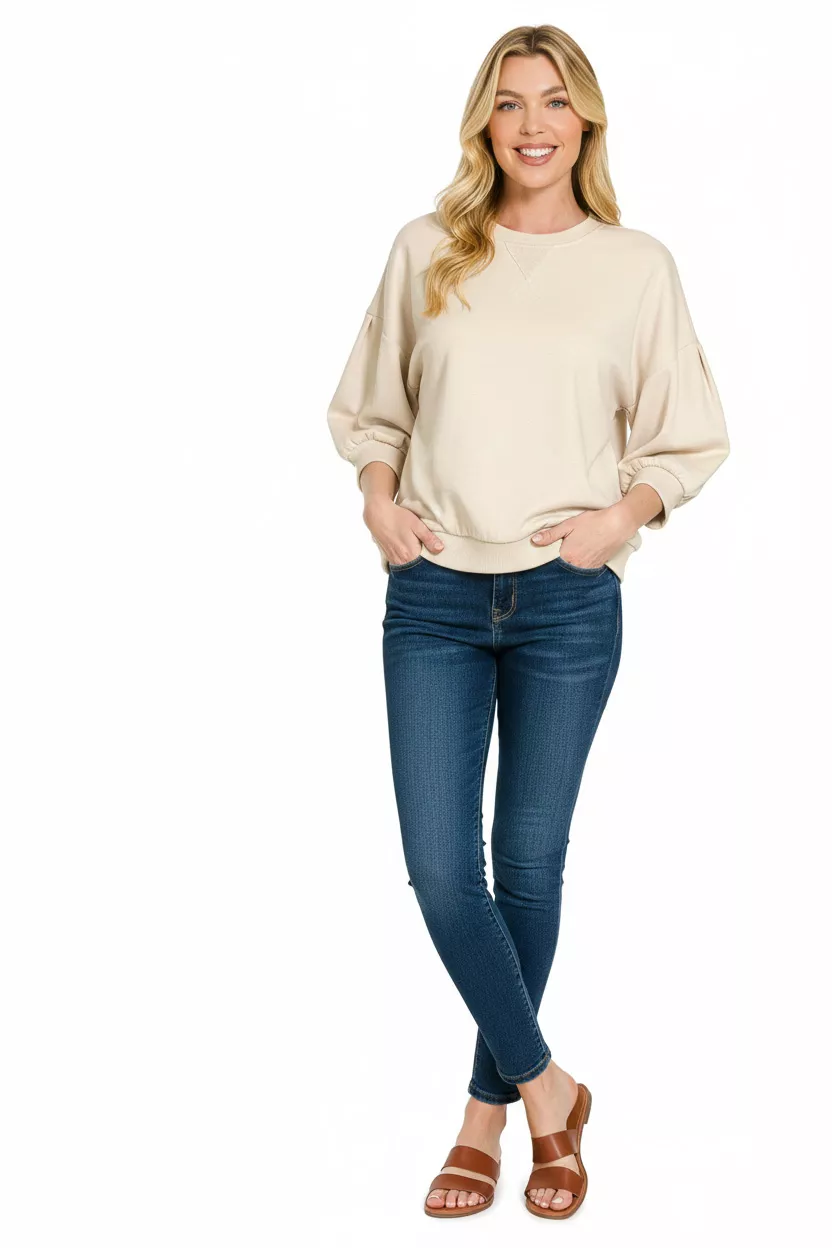 Scuba Dolman Sleeve Sweatshirt, image 2