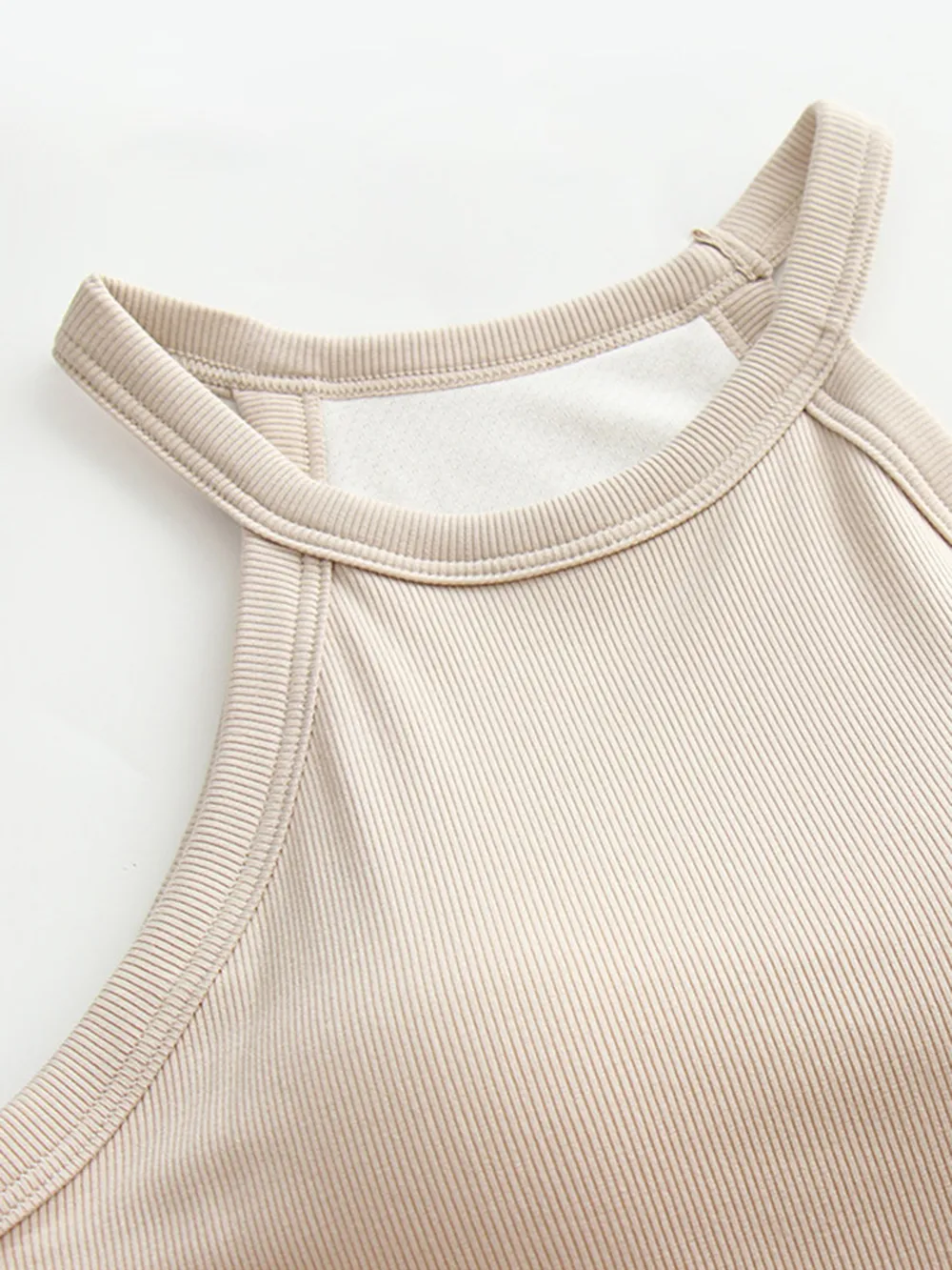 Grecian Neck Tank With Chest Pads, image 2
