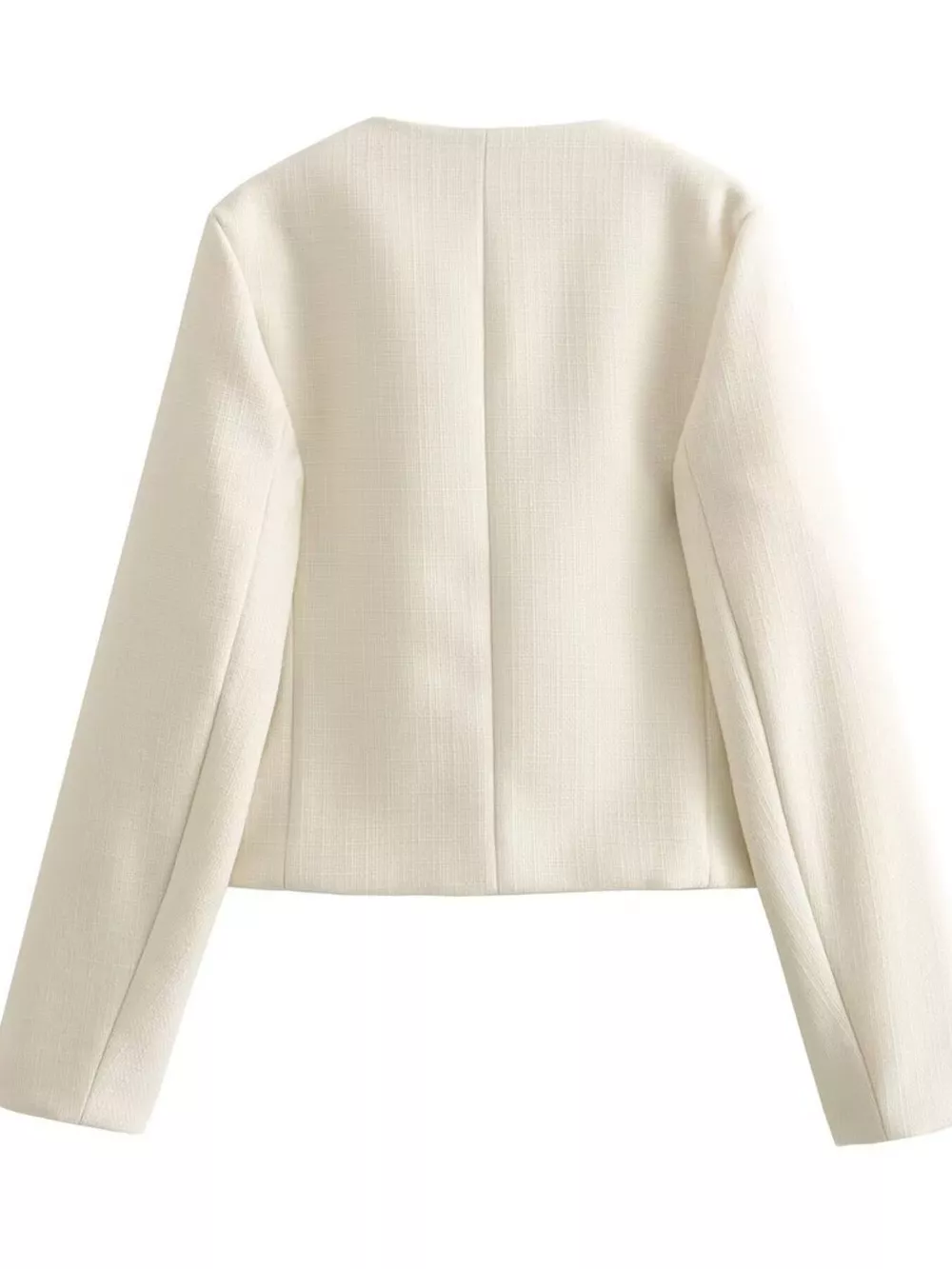 Tweed Button Up Cropped Outerwear, image 16